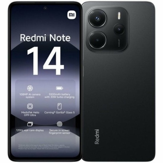 Xiaomi Redmi Note 14 NFC 5G Dual SIM (8/256GB) Midnight Black