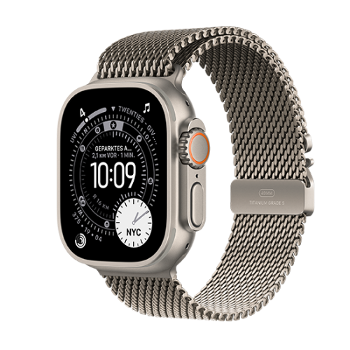 Watch Apple Watch Ultra 3 (2025) 5G 49mm Natural Titanium Case with Natural Titanium Milanese Loop M - Natural