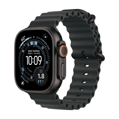 Watch Apple Watch Ultra 3 (2025) 5G 49mm Black Titanium Case with Ocean Band - Black